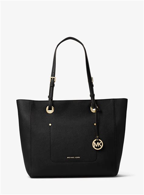 michael kors tasche band kapurt|Michael Kors leather tote.